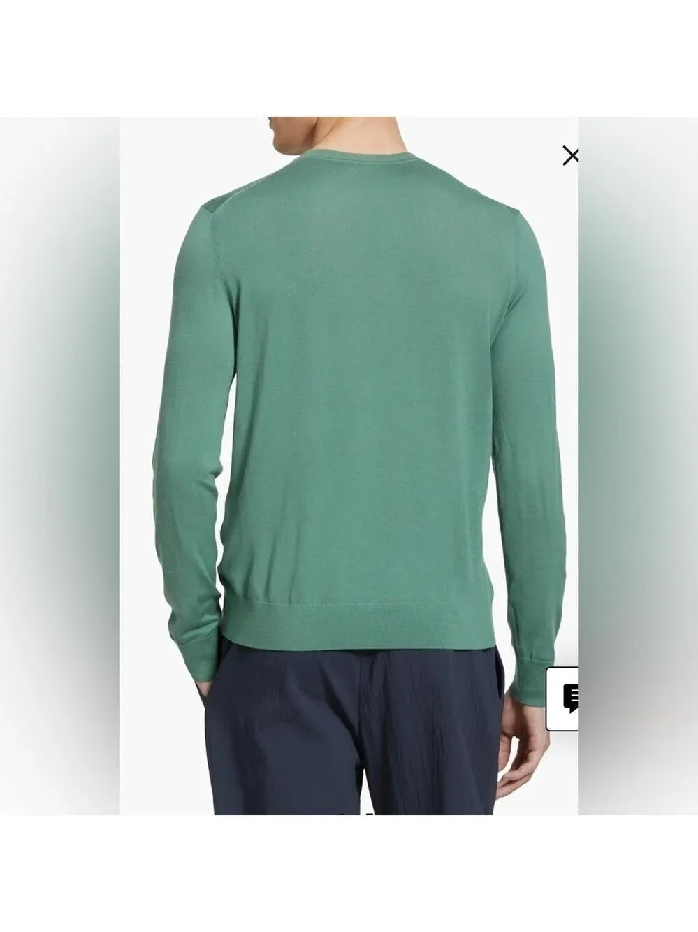 Theory Men’s Regal 100% Wool Lightweight Soft Crewneck Pullover Sweater XXL